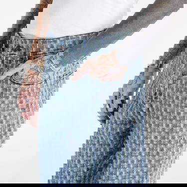 Byxor Pleasures Jeans Dallas Denim Pant Blå | P22F009 GREEN, 2