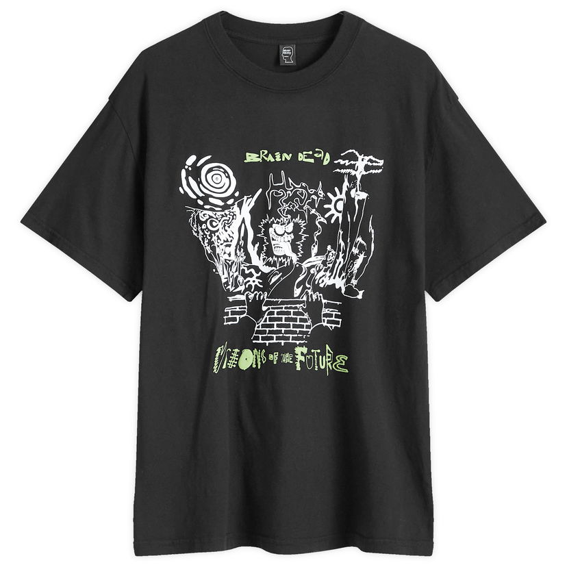 T-shirt Brain Dead Visions of the Future T-Shirt Svart | F24T00004081-BLK