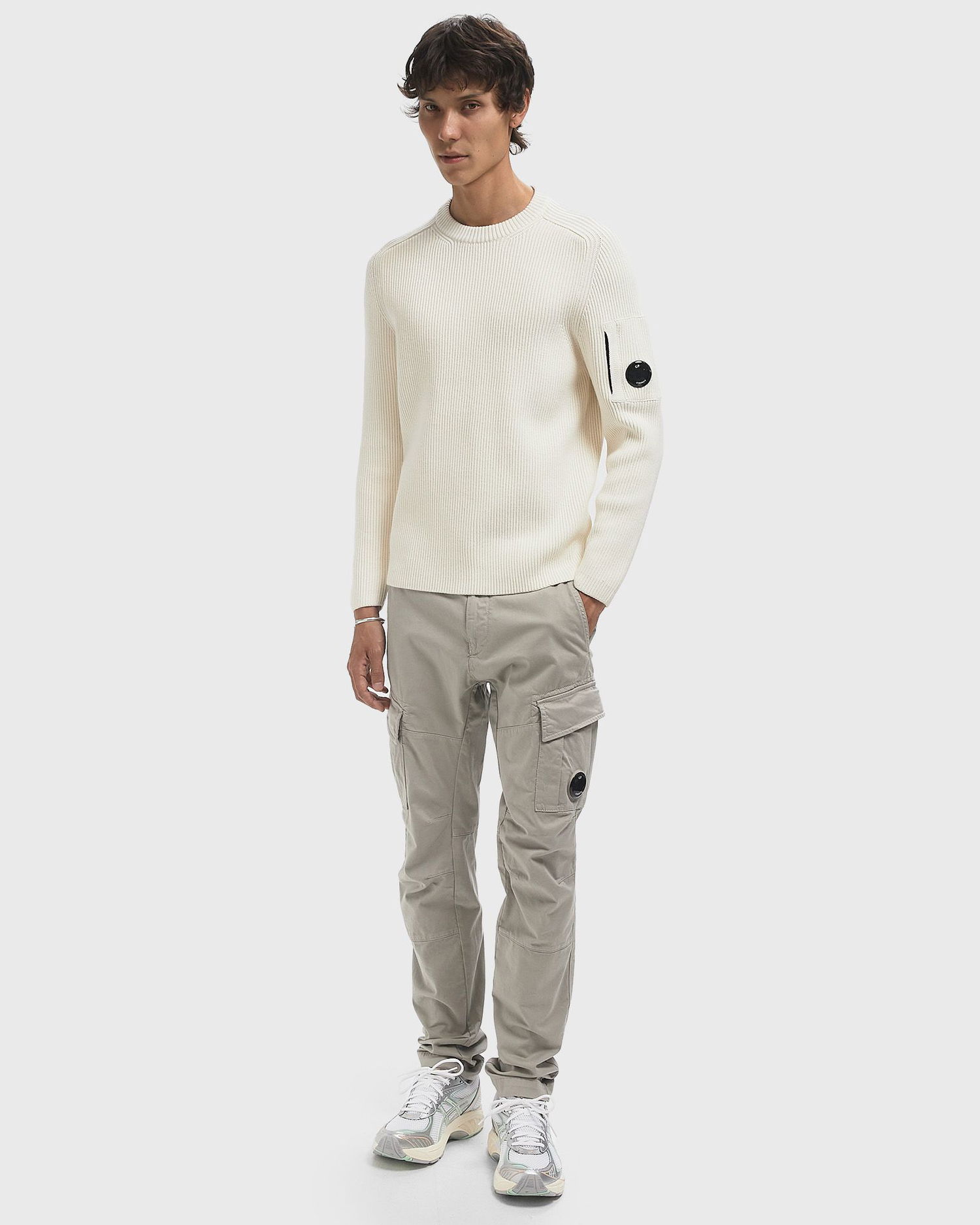 Sweater C.P. Company C.P. Company Crew Neck Knit Sweater Vit | 19CMKN015A006608A-103, 1