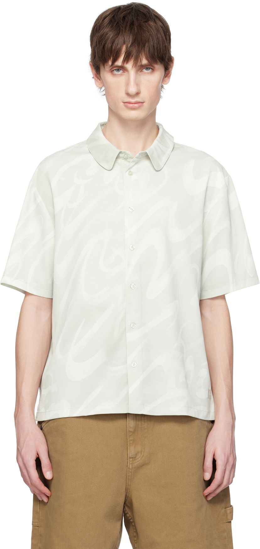 Skjorta Dime Dime Chilling Satin Shirt Grön | DIMESP259CRE