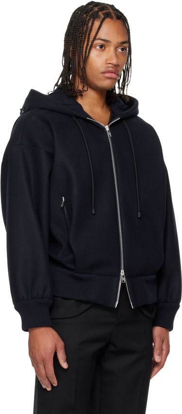 Bomberjacka Simone Rocha Simone Rocha Hooded Zip Bomber Jacket Mörkblå | 6145B 1265, 1