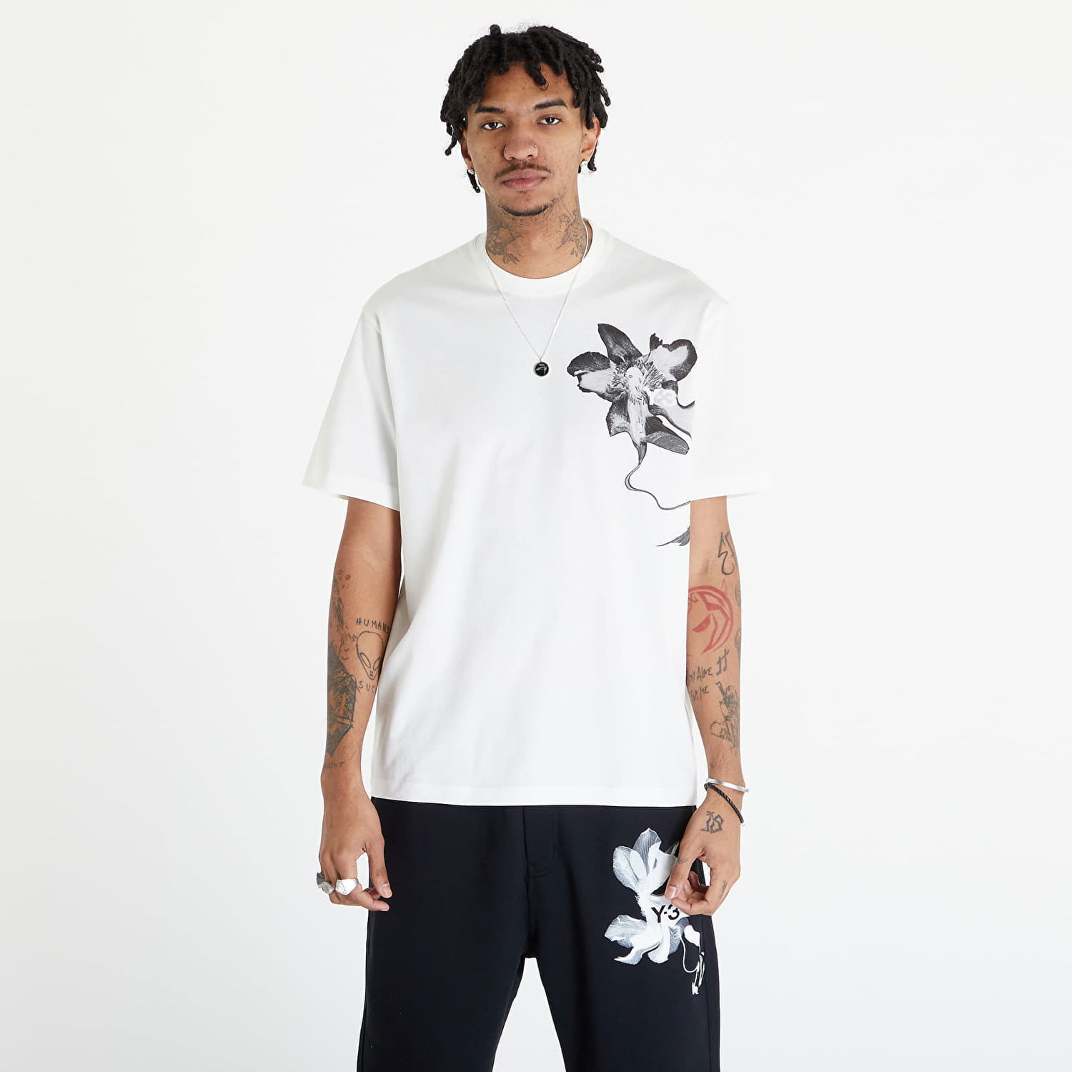 T-shirt Y-3 Graphic Short Sleeve Tee UNISEX Off White Vit | IV7737, 0