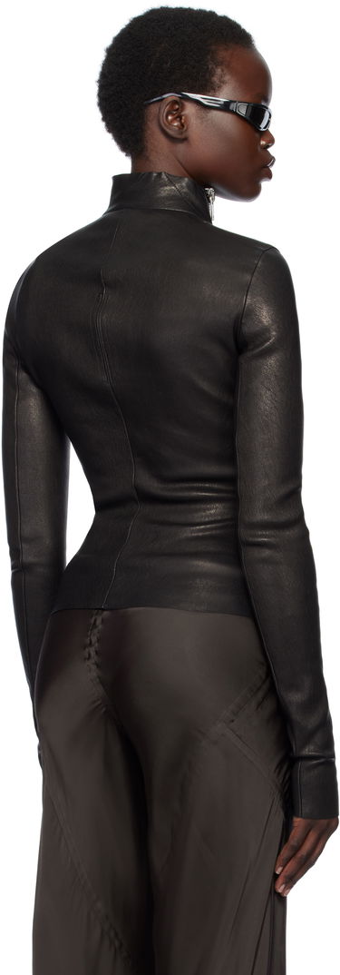 Sweater Rick Owens Rick Owens Hollywood Gary Leather Jacket Svart | RP01E7701 LSV, 2