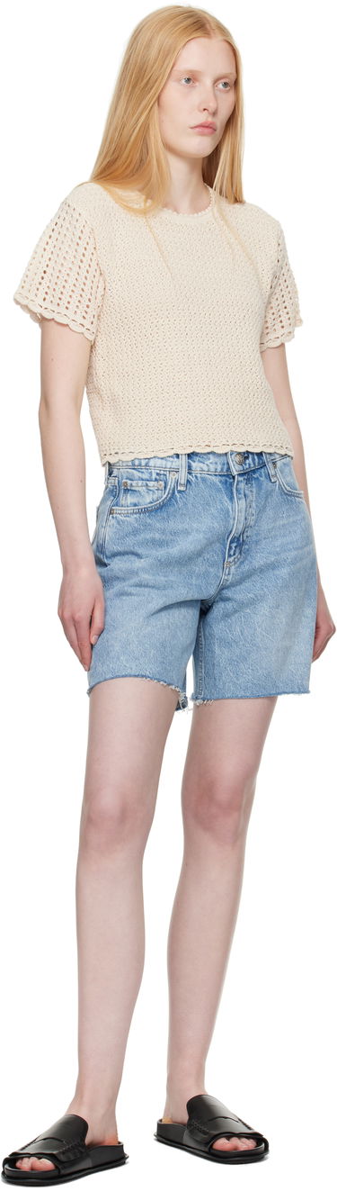 Shorts rag & bone Rag & Bone Kaia Denim Shorts Blå | WDD25P9001RGMA, 3