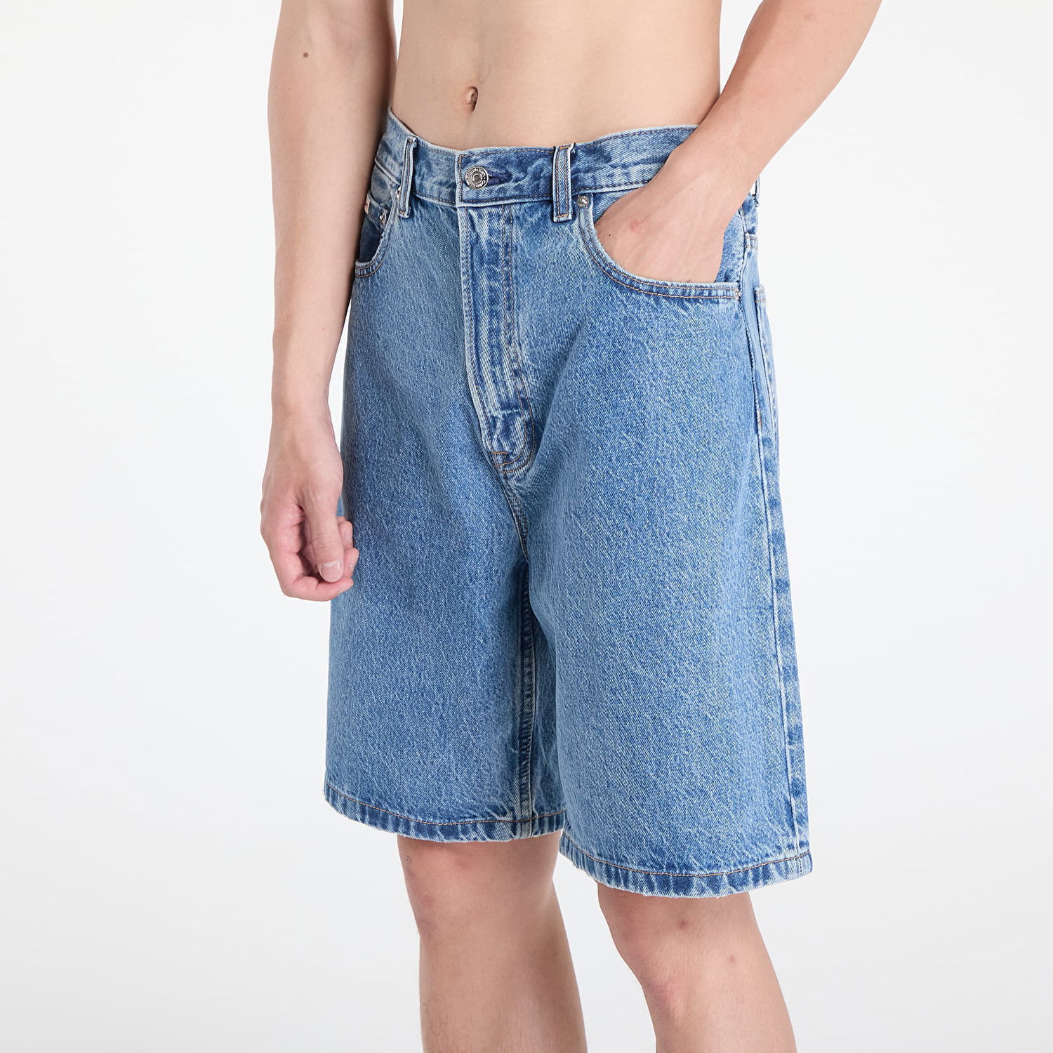 Shorts CALVIN KLEIN Calvin Klein Jeans 90S Mid Stone Shorts Blå | LV04RB931G U1W, 1