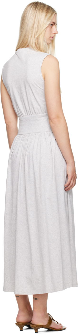 Klä TOTEME Totême Tee Midi Dress Grå | 242-WRD1783-FB0245, 2