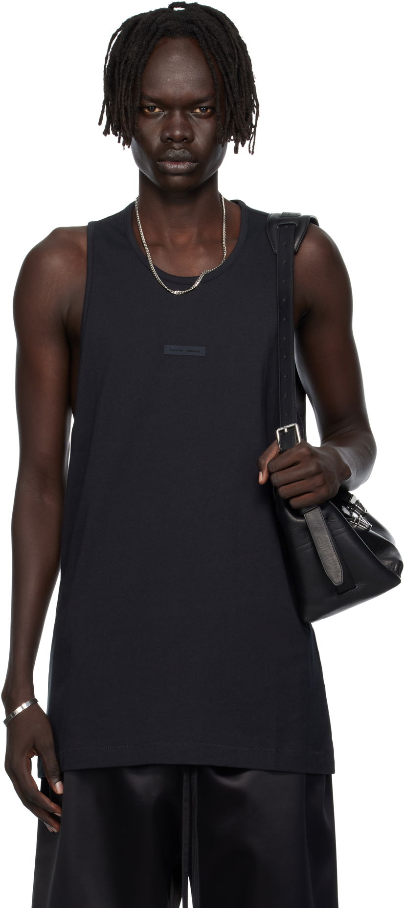 Linne Fear of God Fear of God ESSENTIALS Vintage Fit Tank Top Svart | 125SP254230F