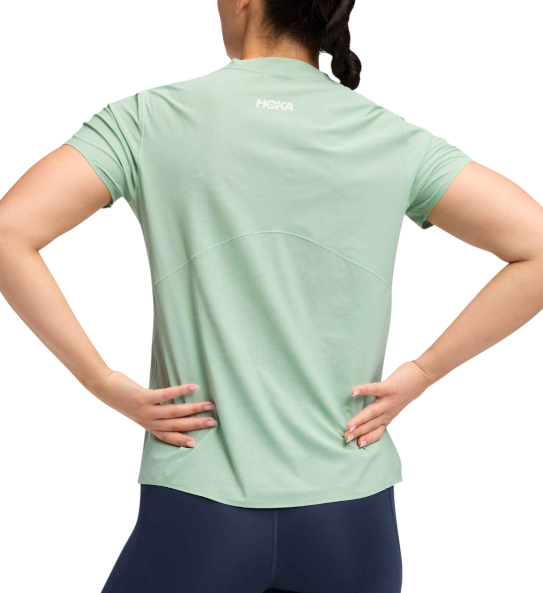 T-shirt Hoka One One Hoka Airolite 2.0 Short Sleeve T-Shirt Grön | 1175774-jade, 1
