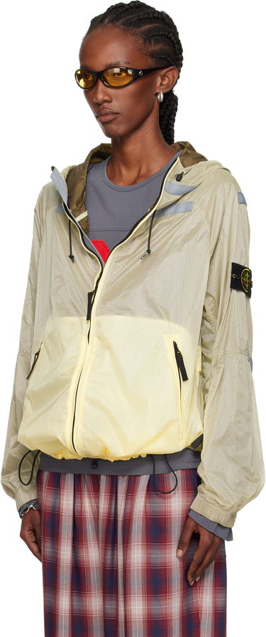 Jacka Stone Island Stone Island Ripstop Light HT Nylon Jacket Gul | K2S15 Q100008 S0163, 3