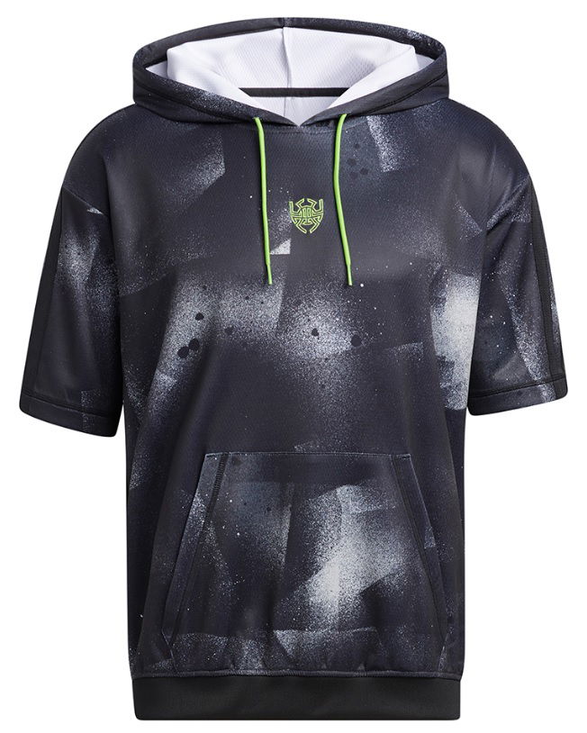 Sweatshirt adidas Originals Short Sleeve Graphic Hoodie Svart | hb5427