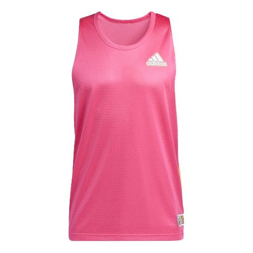 Linne adidas Originals Slim Fit Basketball Jersey Rosa | H56743