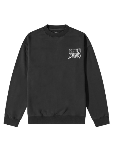 Sweatshirt Brain Dead Sludge Crew Sweat Svart | BDW22T10002580BK01