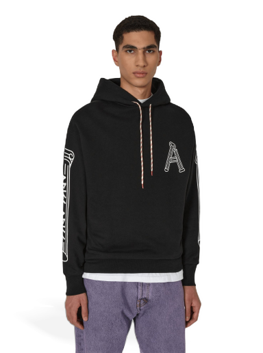 Sweatshirt Aries Column Hooded Sweatshirt Svart | FTAR20010 BLK