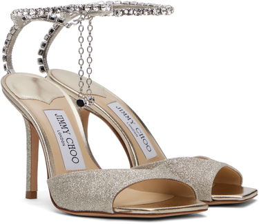 Skovård Jimmy Choo Jimmy Choo Saeda 100 Heeled Sandals Metallisk | SAEDA SANDAL 100, 3