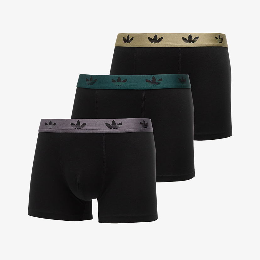 Boxare adidas Originals Boxer Trunk 3-Pack Svart | 4AR002-903
