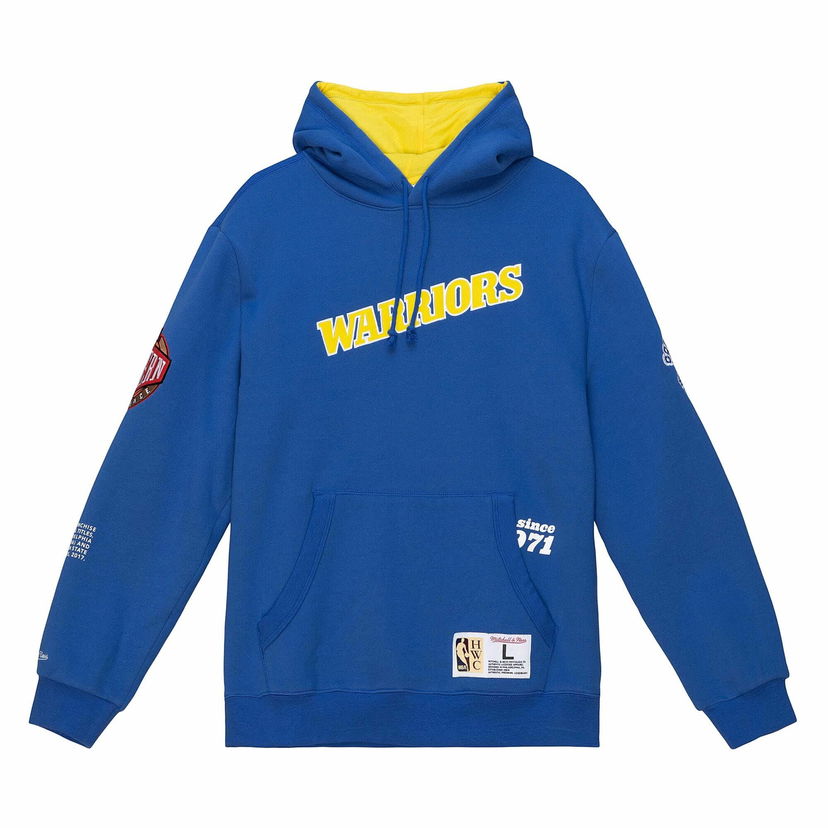 Sweatshirt Mitchell & Ness NBA Golden State Warriors Team Origins Fleece Hoodie Mörkblå | FPHD4849-GSWYYPPPROYA