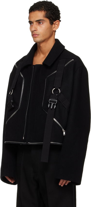 Rockar Rick Owens Concordians Blixa Jumbo Mac Coat Svart | RR02E1903 WSFER1, 3