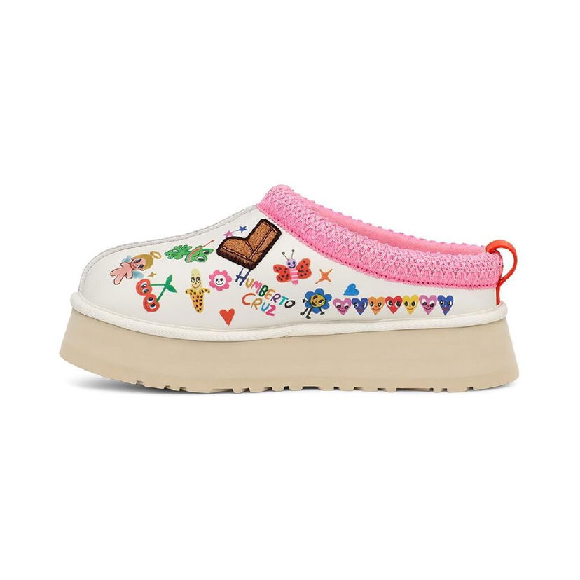 Sneakers och skor UGG Tazz Slipper Humberto Cruz Pop Sketch Rosa | 1155751-WHT