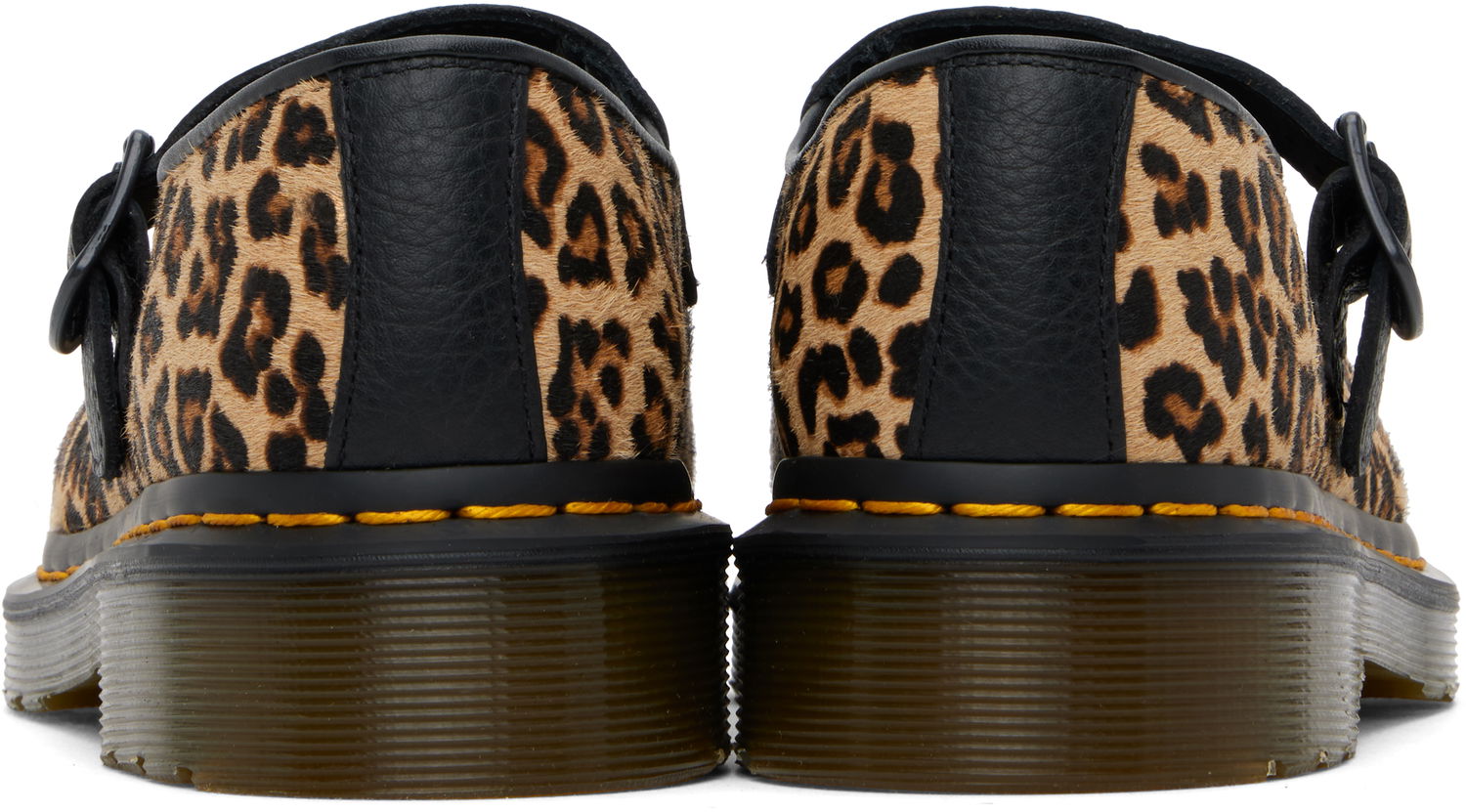 Kläder Dr. Martens Dr. Martens Elphie Leopard Mary Janes Beige | 41651200, 1