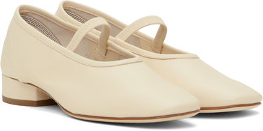 Skovård Aeyde Aeyde Pippa Leather Ballerina Flats Beige | A11-FL-GLVR25RO126-SS25-100-007, 3