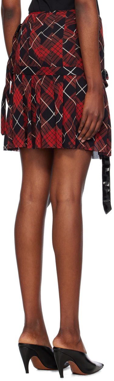Kjol Jean Paul Gaultier Distorted Tartan Skirt Röd | 24/31-F-JU105-T568-300001, 2