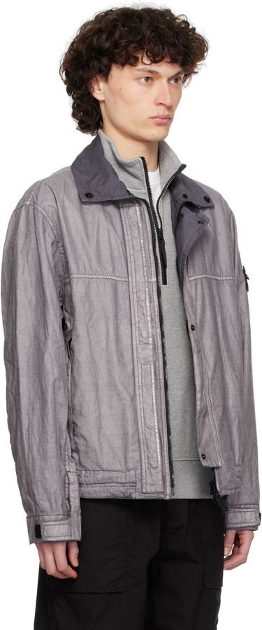 Vindjacka Stone Island Stone Island Raw Linen Plated Jacket Grå | K1S15 4100039 S0030, 1