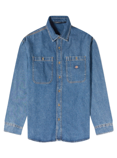 Skjorta Dickies Houston Denim Shirt "Classic Blue" Blå | DK0A4YF5CLB1