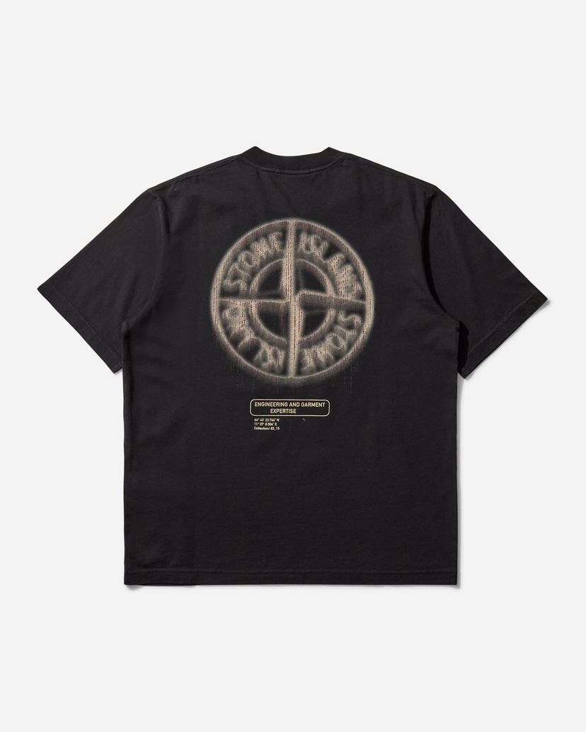 T-shirt Stone Island Bleeding Numbers T-Shirt Svart | K2S15-2100037-S0197 V0029