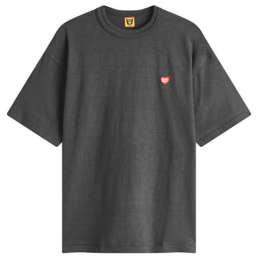 T-shirt Human Made Heart Badge T-Shirt Svart | HM28CS030-BK