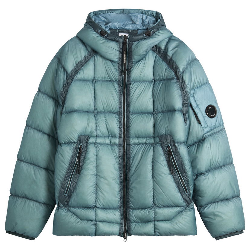 Pufferjacka C.P. Company DD-Shell Hooded Jacket Turkos | 19CMOW702A-110416A-815