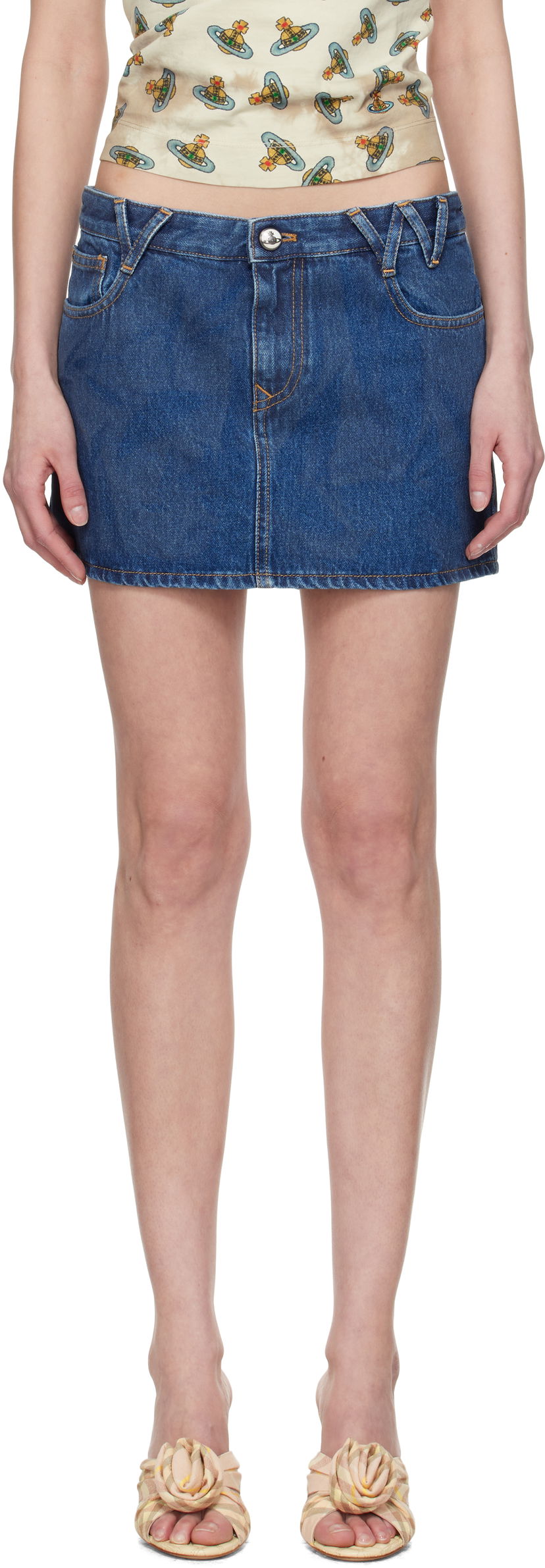 Kjol Vivienne Westwood Vivienne Westwood Denim Miniskirt Blå | 19030012-W014L-