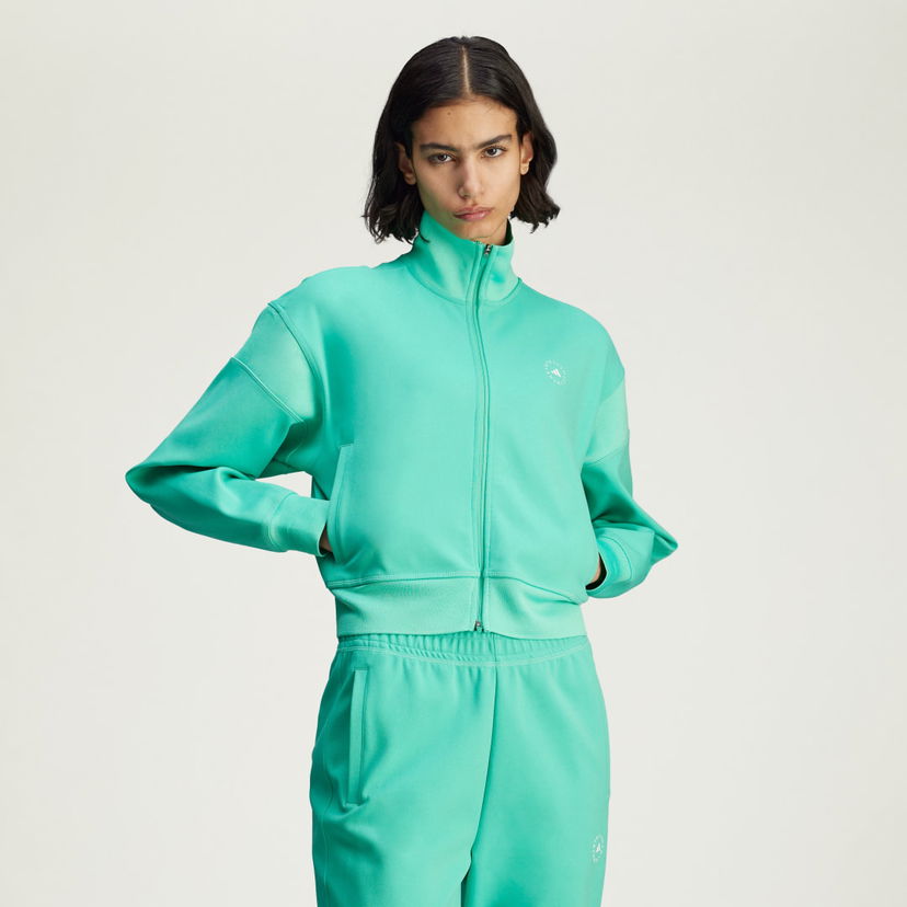 Jacka adidas Performance adidas by Stella McCartney Knitted Track Jacket Grön | JJ0085
