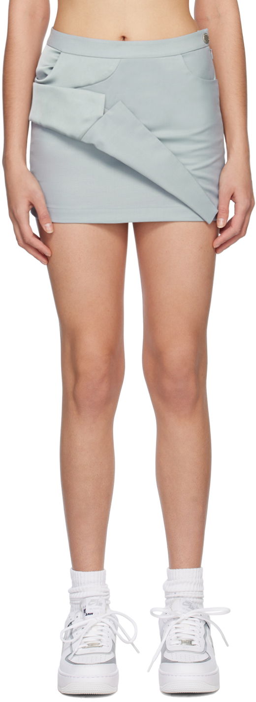 Kjol Feng Chen Wang Feng Chen Wang Asymmetric Miniskirt Grå | FWS15SK03