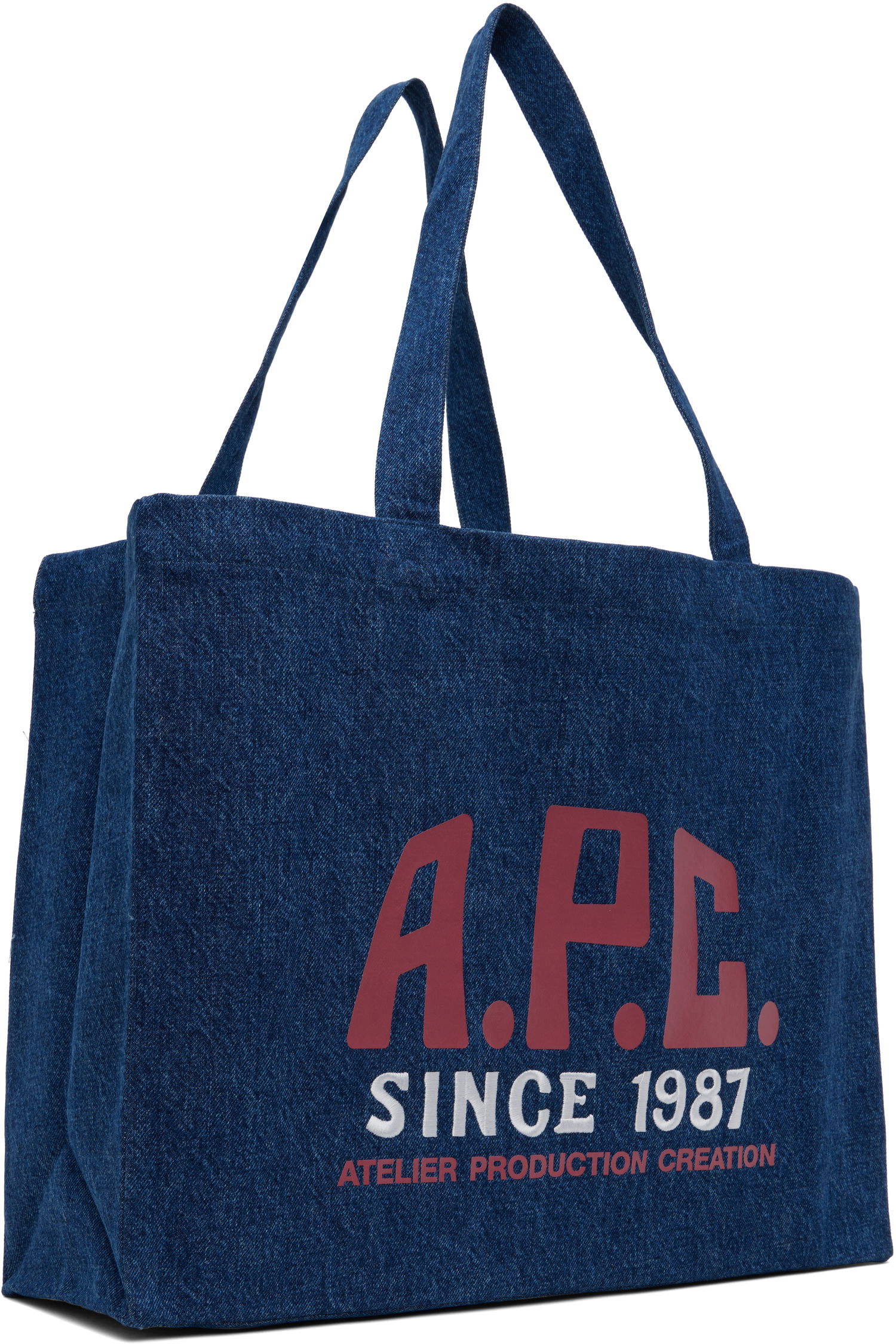 Tygpåse A.P.C. A.P.C. Diane Carpenter Shopping Tote Blå | COHTD-M61991, 1