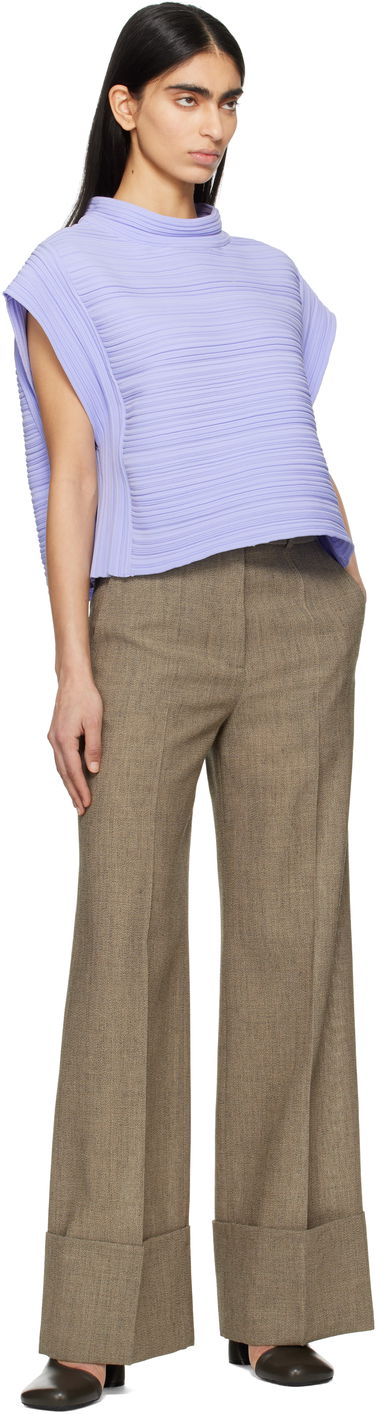 Sweater Pleats Please Issey Miyake Pleats Please Issey Miyake Crepe Knit Top Purpur | PP56KE821, 3