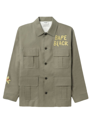 Jacka BAPE Black Embroidery Hunter Jacket Grön | 1J20-140-006