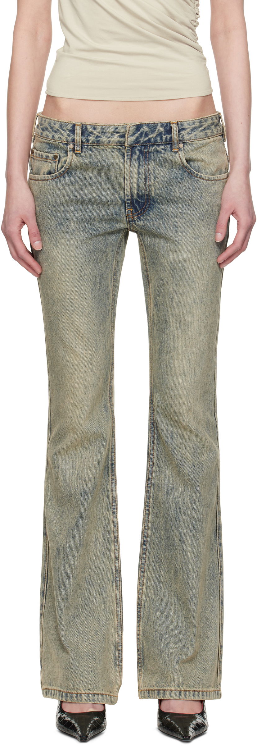 Jeans Entire Studios Entire Studios Slim-Flared Jeans Blå | ES2589SW