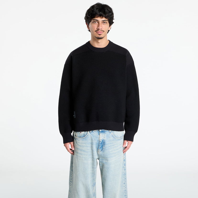 Sweater Y-3 Y-3 Padded Crew Sweater Svart | KD2555