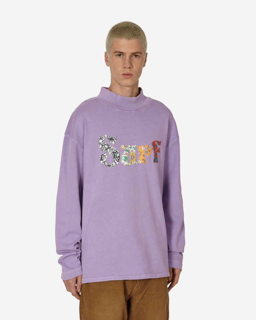 Sweatshirt ERL Patch Longsleeve T-Shirt Purpur | ERL08T009 1