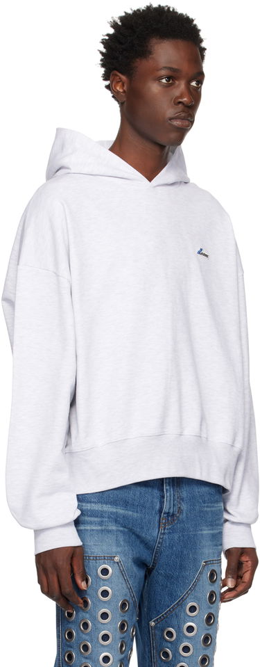 Sweatshirt We11done Embroidered Hoodie Grå | WD-TH3-22-714-U-GY, 1