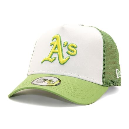 Keps New Era 9FORTY A-Frame Trucker MLB Style Activist Oakland Athletics Cooperstown Green / Cy Grön | 60435091, 0