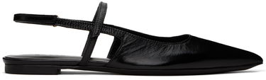 Kläder BY FAR BY FAR Jess Slingback Ballerina Flats Svart | 22SSJESFBLGLS, 0