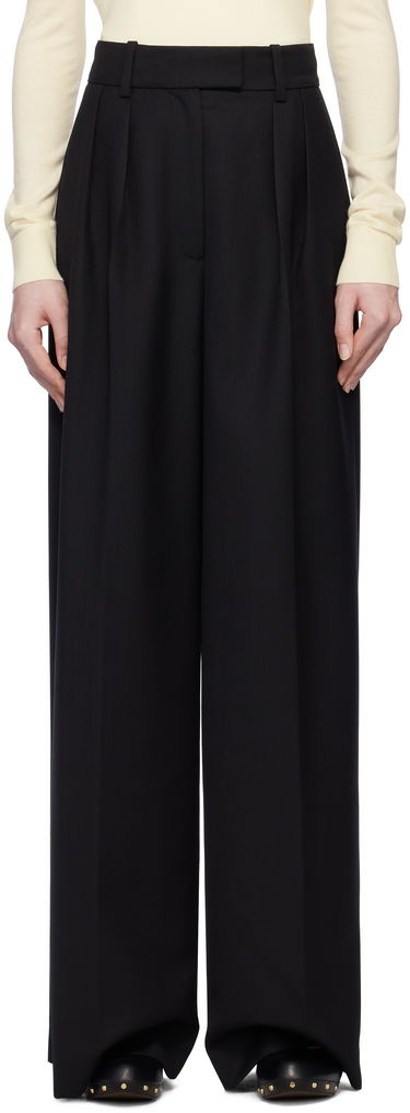 Byxor Anine Bing Anine Bing Lou Wide Leg Trousers Svart | A-03-10389-BLK26, 0