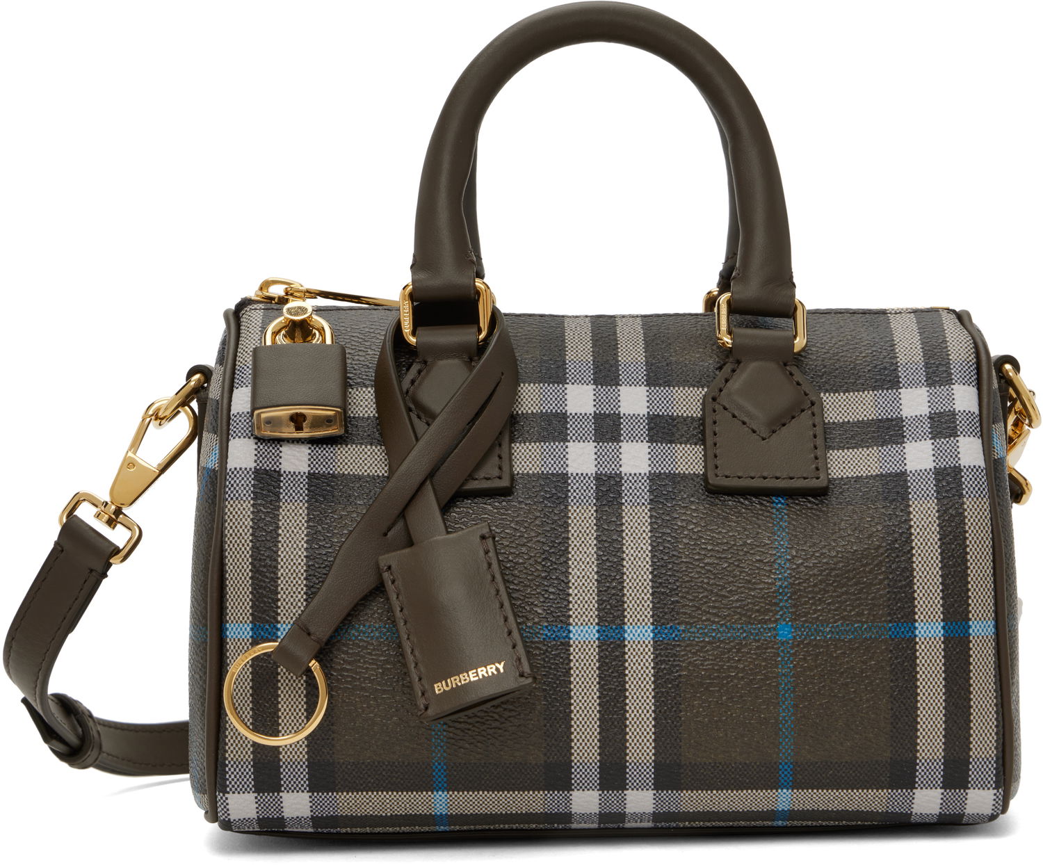 Handväska Burberry Burberry Mini Check Bowling Bag Flerfärgad | 8108262, 0