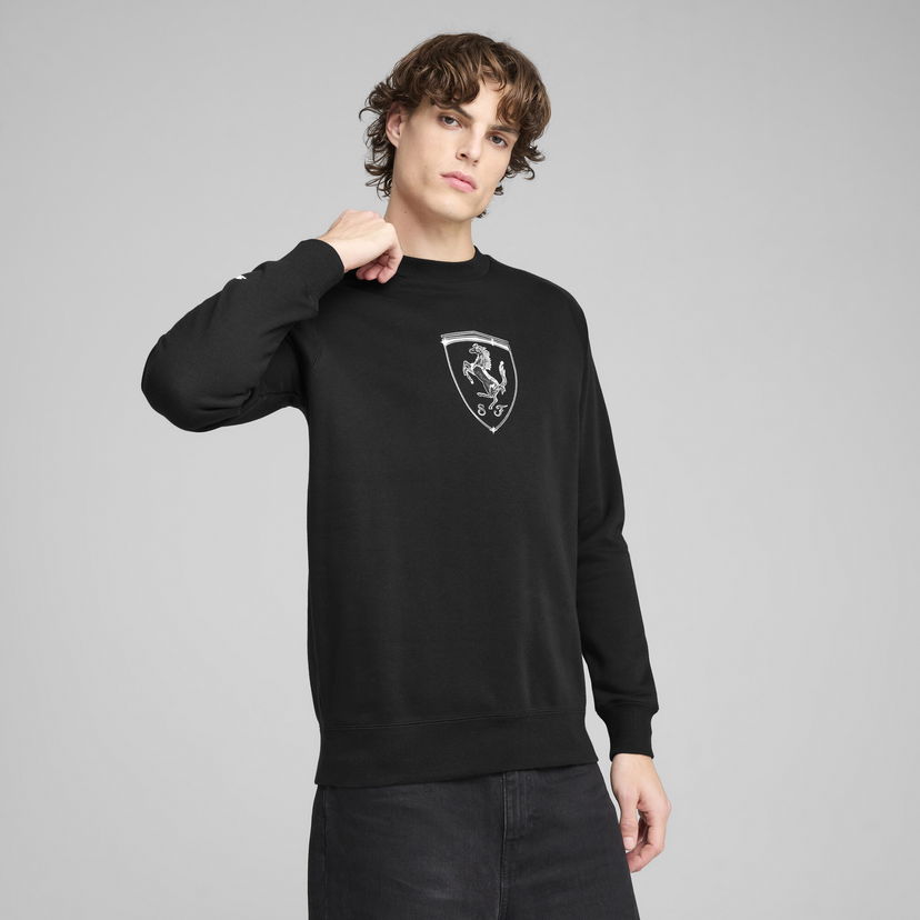 Sweatshirt Puma Scuderia Ferrari HP Race Big Shield Sweatshirt Svart | 630193_01