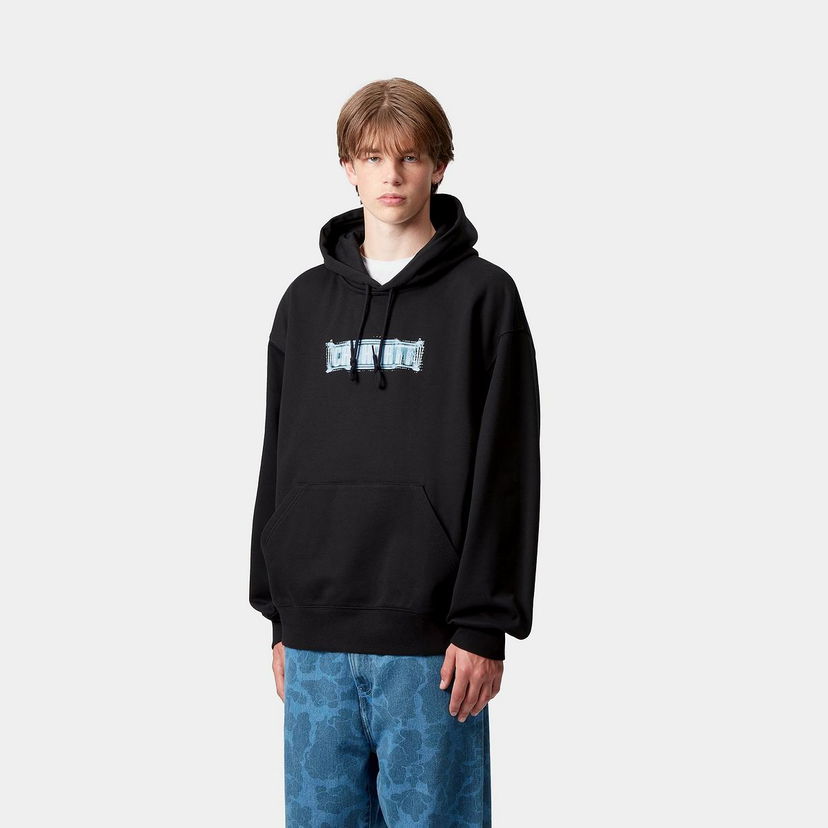 Sweatshirt Carhartt WIP Hooded Electric Boogie Sweatshirt Svart | I035610_4