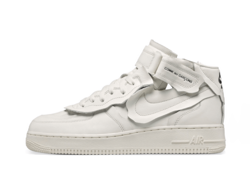 Sneakers och skor Nike Comme des Garçons x Air Force 1 Mid "White" Vit | DC3601-100