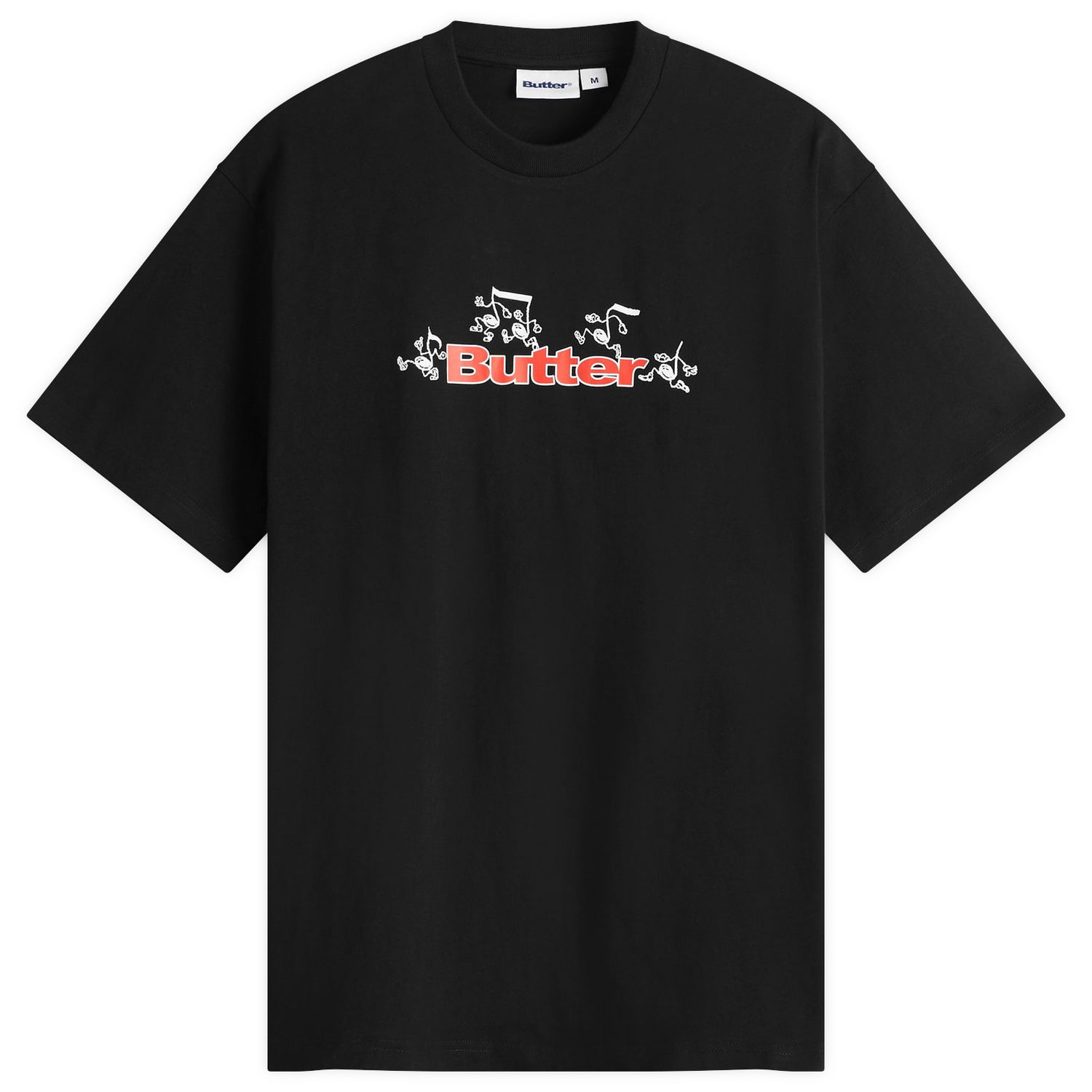 T-shirt Butter Goods Tempo Logo T-Shirt, Size Large Svart | BG252100-BLK, 0