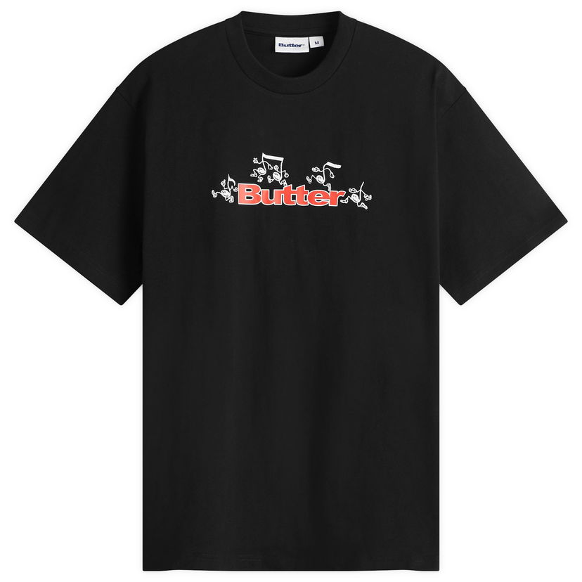 T-shirt Butter Goods Tempo Logo T-Shirt, Size Large Svart | BG252100-BLK