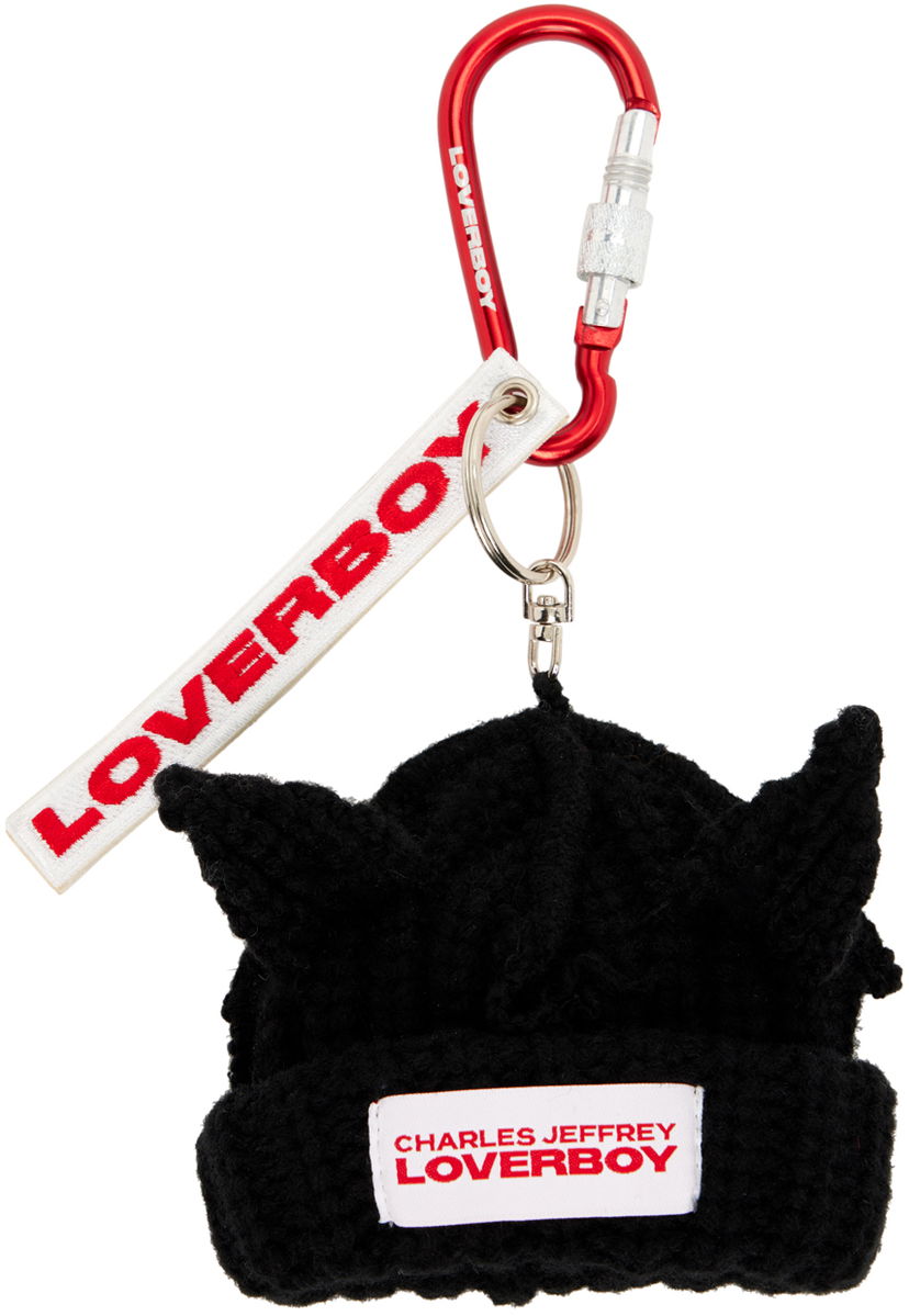 Nyckelringar Charles Jeffrey Loverboy Charles Jeffrey  Ears Beanie Keychain Svart | 044141001